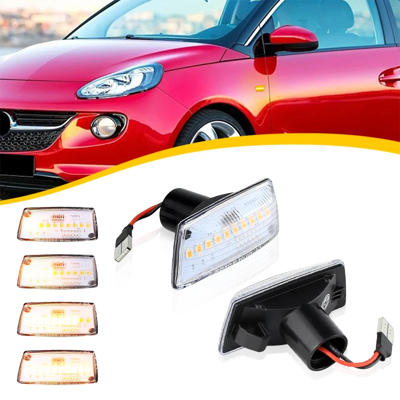2pcs Dynamic Side Indicator LED Repeater Turn Signal Marker Light Lamp For Opel Zafira B MK2 (2005-2014) Corsa D MK4 (2006-2014)
2pcs Dynamic Side Indicator LED Repeater Turn Signal Marker Light Lamp For Opel Zafira B MK2 (2005-2014) Corsa D MK4 (2006-2014)