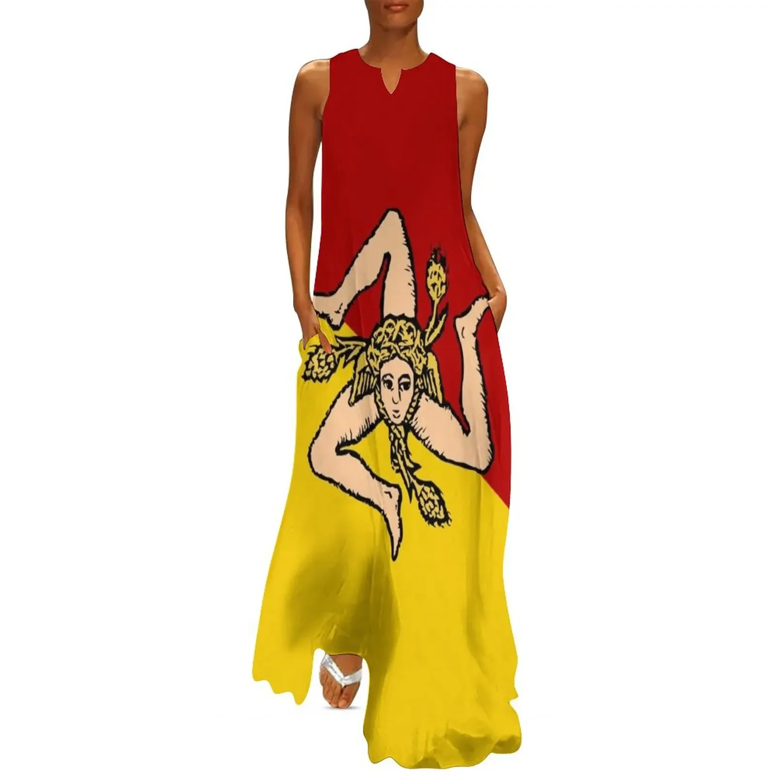 Sicilian Flag of Sicily Long Dress Long dresses dresses for official occasions Dress
Sicilian Flag of Sicily Long Dress Long dresses dresses for official occasions Dress