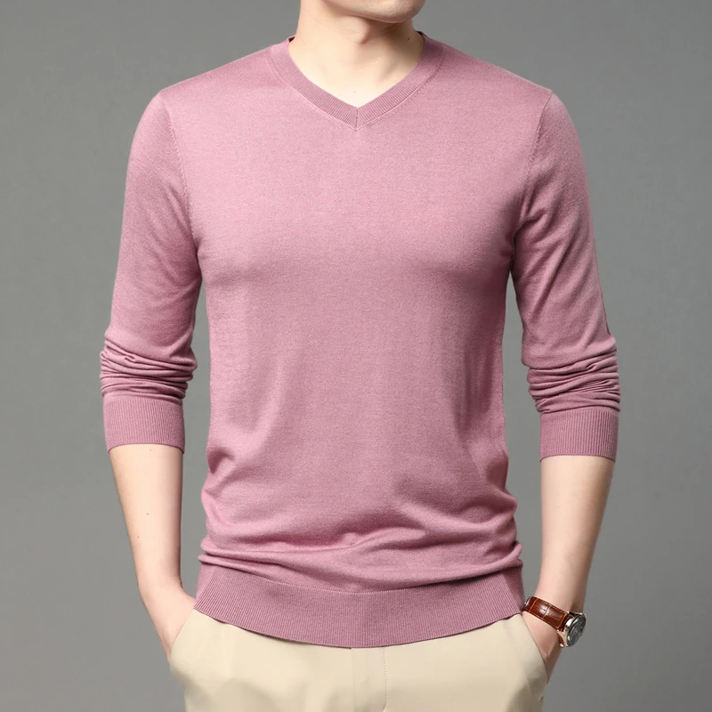 High Quality Mens Sheep Wool Tee Shirts 2023 Spring & Autumn Long Sleeve Jumpers Male Casual Slim Silk Wool Knitwear T Shirts
High Quality Mens Sheep Wool Tee Shirts 2023 Spring & Autumn Long Sleeve Jumpers Male Casual Slim Silk Wool Knitwear T Shirts