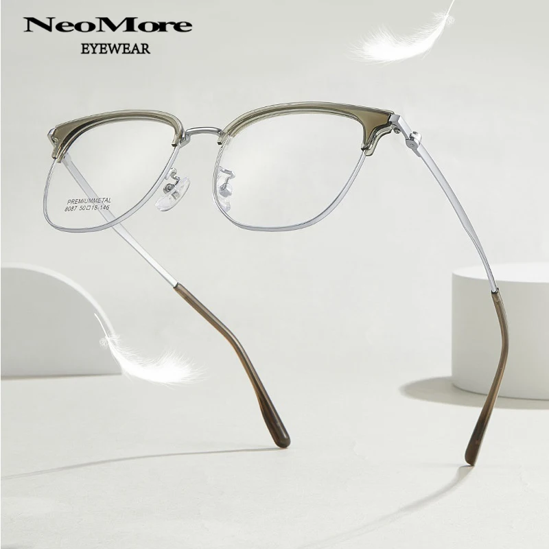 Fashion Semi Rimless Glasses for Men Women TR Alloy Optical Prescription Eyeglasses Progressive Multifocal Eyewear Frame
Fashion Semi Rimless Glasses for Men Women TR Alloy Optical Prescription Eyeglasses Progressive Multifocal Eyewear Frame