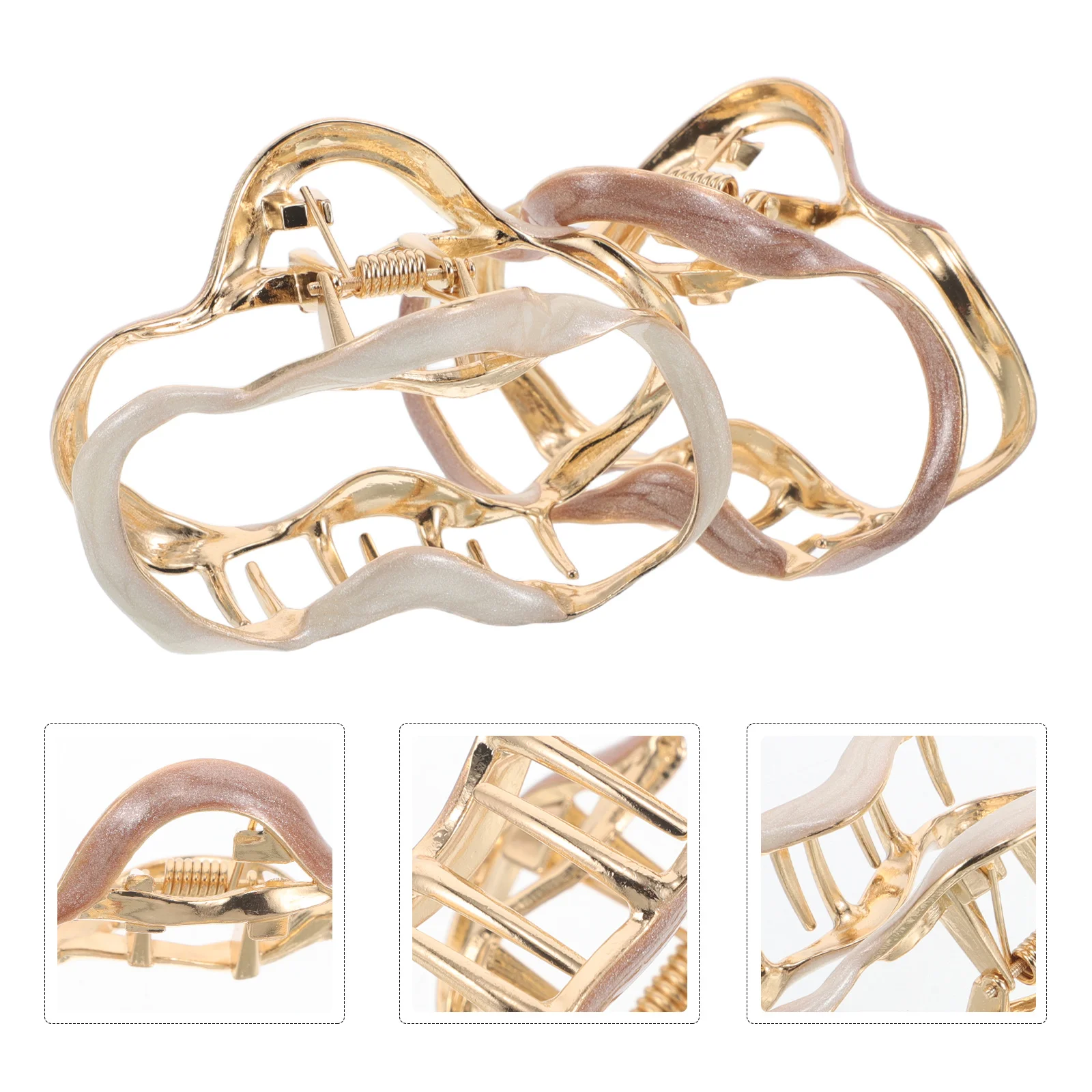 2Pcs Electroplated Metal Cloud Claws Clips Alloy Durable Hair Accessories for Updo Half-Up Stylish Hair Snap Clips 
2Pcs Electroplated Metal Cloud Claws Clips Alloy Durable Hair Accessories for Updo Half-Up Stylish Hair Snap Clips