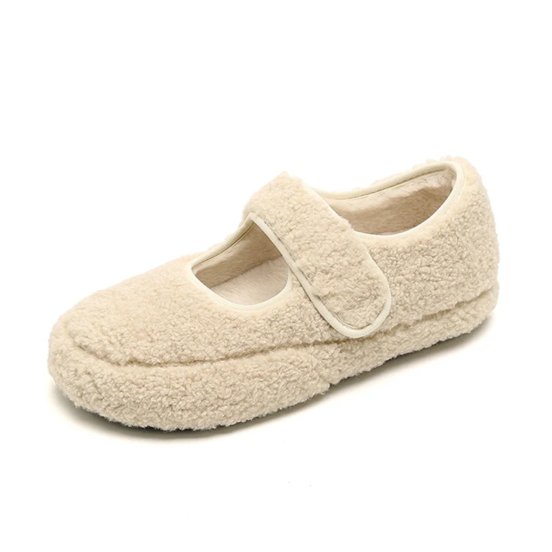 Winter Mary Janes Women Fur Shoes Warm Plush Flat Non-slip Fashion Brand Ladies Shoes Soft Plus Size 42 D766
Winter Mary Janes Women Fur Shoes Warm Plush Flat Non-slip Fashion Brand Ladies Shoes Soft Plus Size 42 D766