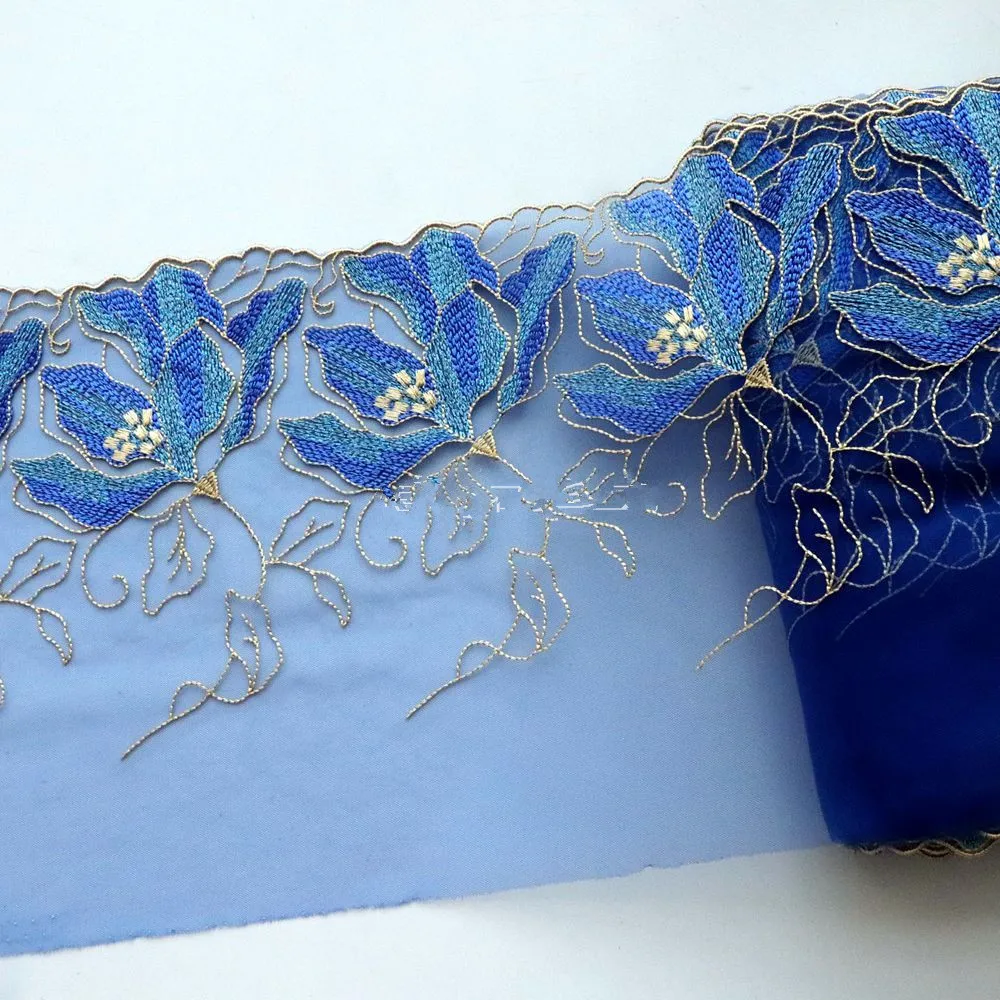 2 Yards Flower Embroidery Blue Mesh Lace Trimmings Dress Accessories Lace Fabric Sewing Crafts Doll Material
2 Yards Flower Embroidery Blue Mesh Lace Trimmings Dress Accessories Lace Fabric Sewing Crafts Doll Material