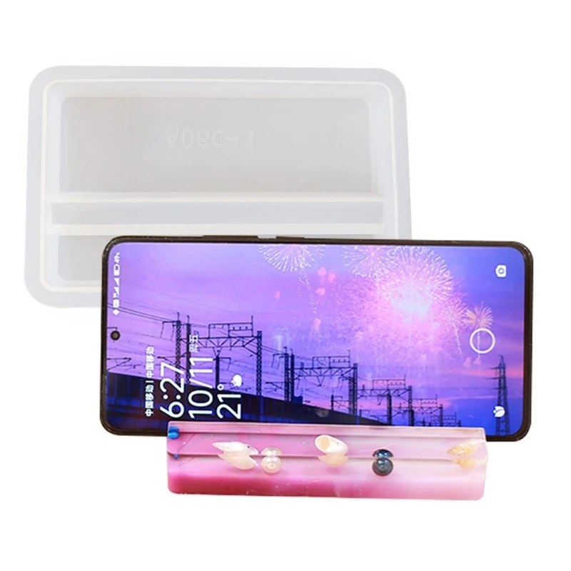DIY Rectangular Mobile Phone Stand Rack Silicone Mold Handmade Universal Desktop Smartphone Support Mould Home Office Decoration
DIY Rectangular Mobile Phone Stand Rack Silicone Mold Handmade Universal Desktop Smartphone Support Mould Home Office Decoration