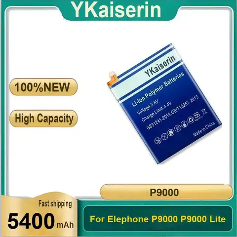 5400Mah For Elephone P9000 Lite Mobile Phone Battery Replaceable