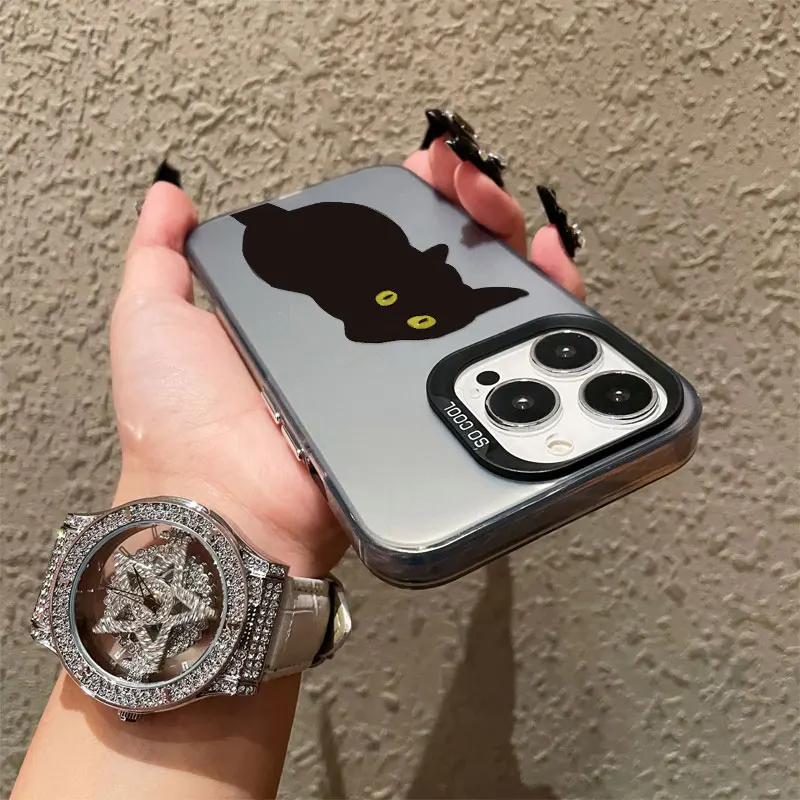 Cute Cartoon Black Cat Laser Phone Case For iPhone 17 Pro Max 15 Case iPhone 11 13 Mini 12 Pro Max 16 14 15 Pro Max Plus Covers
Cute Cartoon Black Cat Laser Phone Case For iPhone 17 Pro Max 15 Case iPhone 11 13 Mini 12 Pro Max 16 14 15 Pro Max Plus Covers