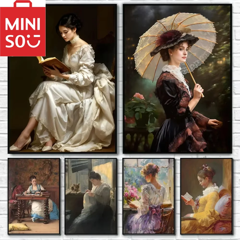 MINISO картина маслом по номерам, винтажные фигурки, сцена для чтения, украшение для дома, картина, настенная спальня, декор для комнаты, подарочная рамка
MINISO картина маслом по номерам, винтажные фигурки, сцена для чтения, украшение для дома, картина, настенная спальня, декор для комнаты, подарочная рамка