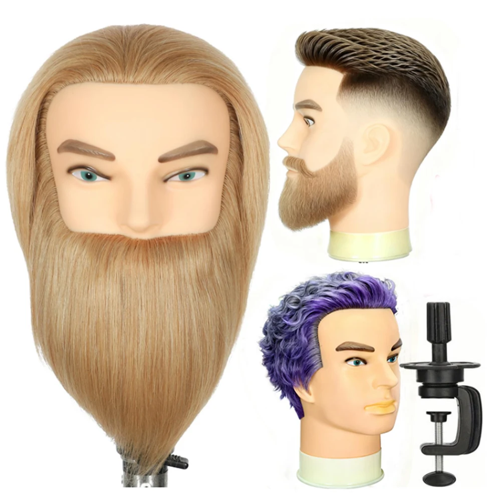8"-14"Male Mannequin Head With Beard With 100% Real Hair For Barber Hair Styling Practicing Cut Cosmetology Training Head
8"-14"Male Mannequin Head With Beard With 100% Real Hair For Barber Hair Styling Practicing Cut Cosmetology Training Head
