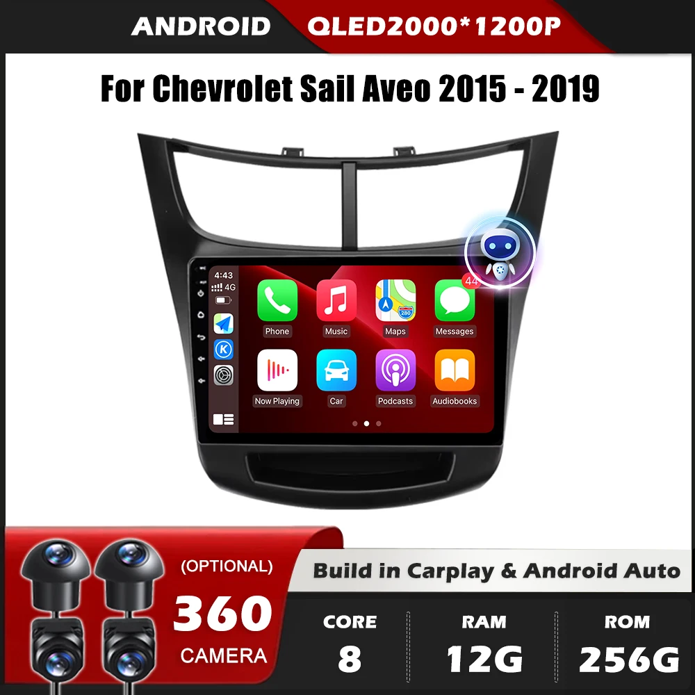 Car Radio Carplay For Chevrolet Sail Aveo 2015 - 2019 Navigation GPS Android Auto Screen Stereo No 2din DVD 5G Wifi BT DSP
Car Radio Carplay For Chevrolet Sail Aveo 2015 - 2019 Navigation GPS Android Auto Screen Stereo No 2din DVD 5G Wifi BT DSP