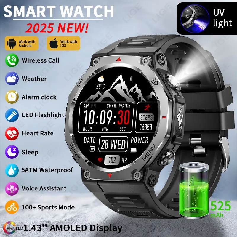 Ультра GPS Смарт-часы Мужчины Фонарик УФ-свет 5ATM Водонепроницаемый Компас Военные Спортивные Часы Мужчины Женщины Bluetooth Call Smartwatch
Ультра GPS Смарт-часы Мужчины Фонарик УФ-свет 5ATM Водонепроницаемый Компас Военные Спортивные Часы Мужчины Женщины Bluetooth Call Smartwatch