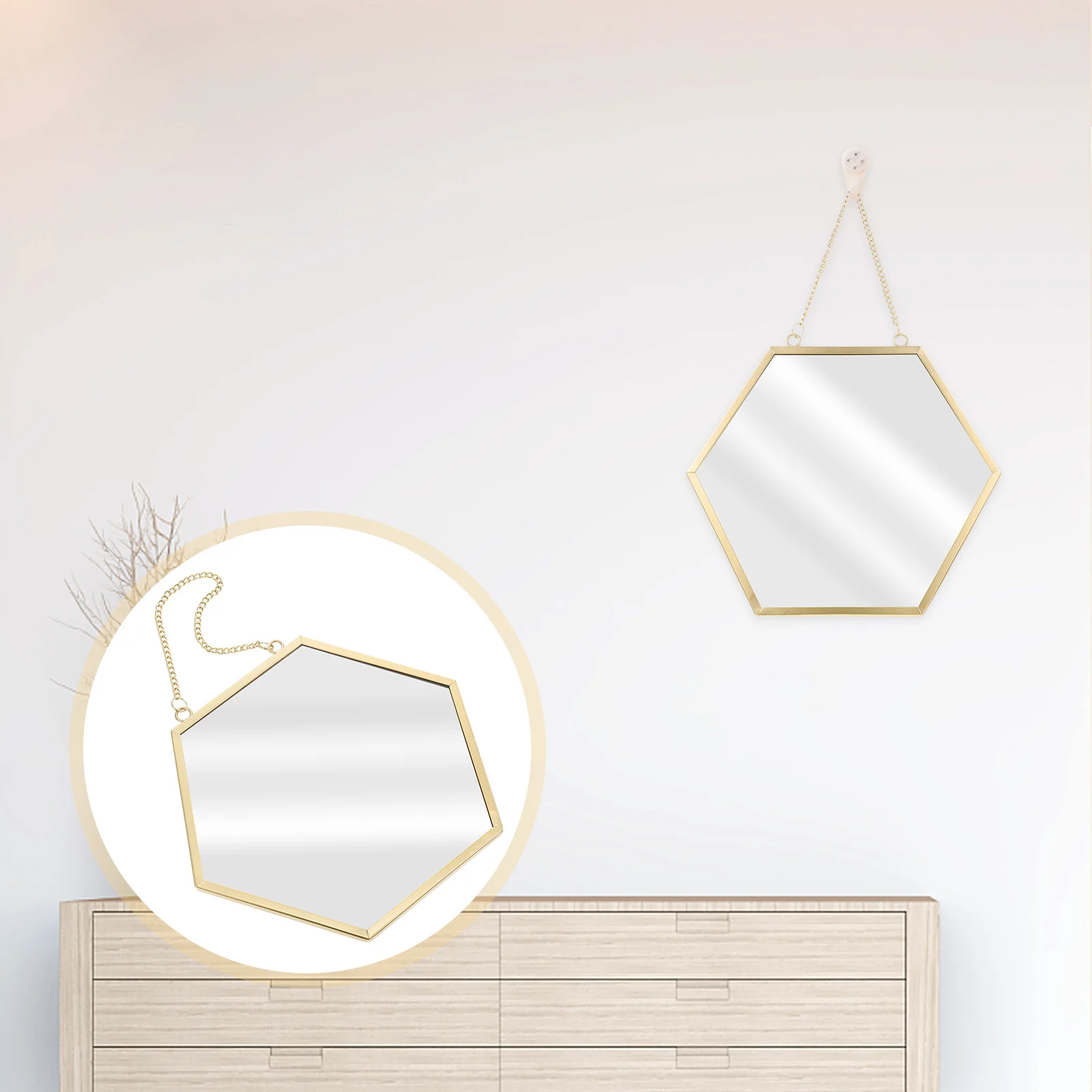 Creative Hexagon Shape Wall Decor Mirror Exquisite Hanging Art for Home Bathroom Bedroom Hotels Hexagon Shape Mirror
Creative Hexagon Shape Wall Decor Mirror Exquisite Hanging Art for Home Bathroom Bedroom Hotels Hexagon Shape Mirror