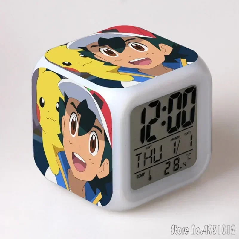 Anime Cartoon Pok é mon Cartoon Alarm Clock Creative Student 8x8x8cm LED Cube with Colorful Light Display Time Week Month
Anime Cartoon Pok é mon Cartoon Alarm Clock Creative Student 8x8x8cm LED Cube with Colorful Light Display Time Week Month