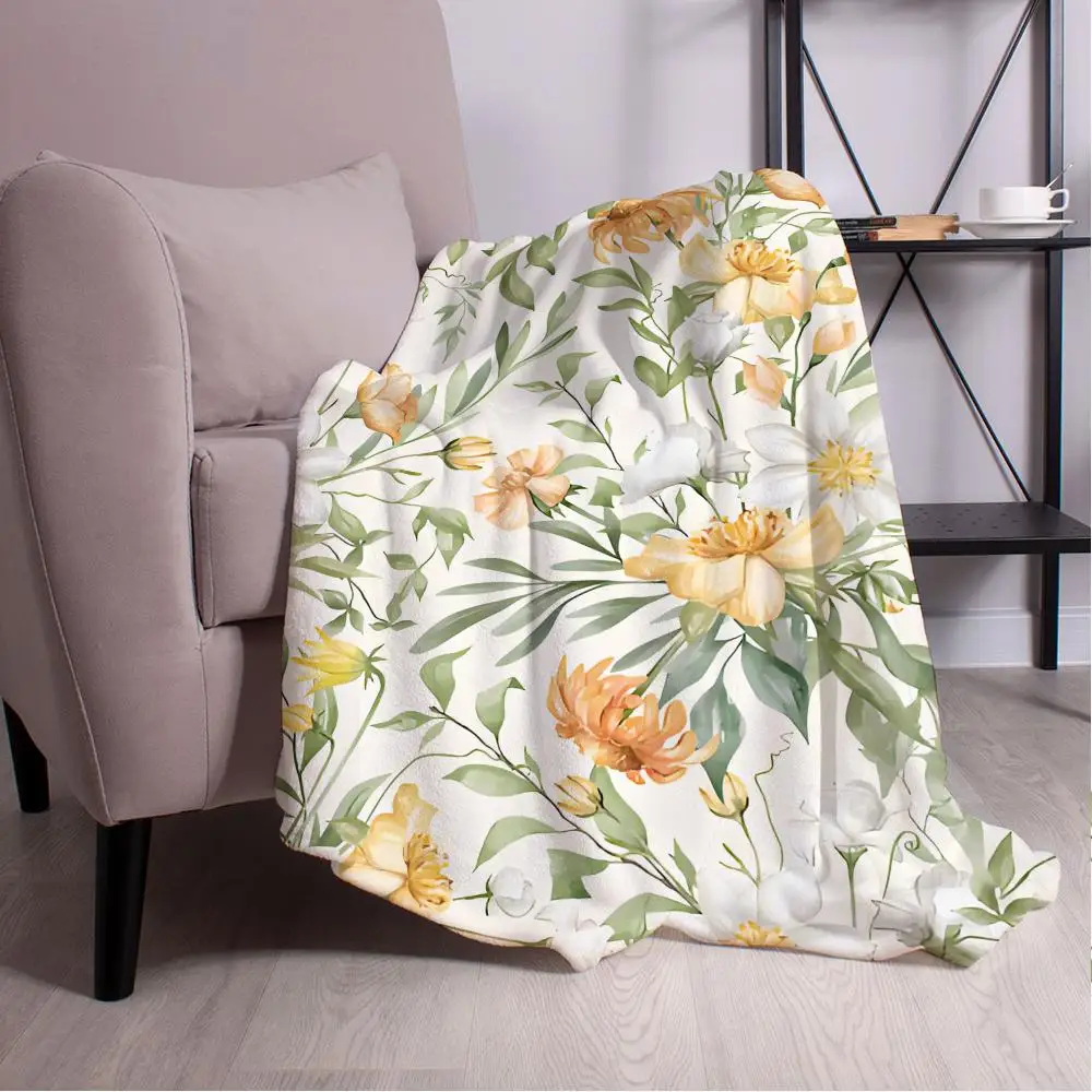 Fresh floral plant pattern Throw Blanket Aesthetic Art Flannel Blanket Portable Home Travel Camping Sofa Picnic Thickening Flan
Fresh floral plant pattern Throw Blanket Aesthetic Art Flannel Blanket Portable Home Travel Camping Sofa Picnic Thickening Flan