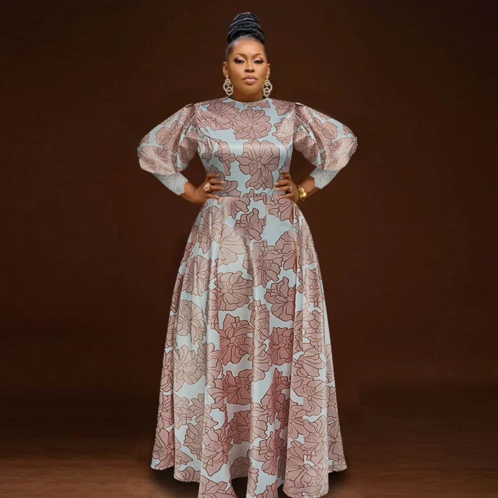 Women's Dress New 2024 Fashion African Slim Bubble Sleeve Loose Print Slim African Dress Big Hem Long Elegant Evening Dress
Women's Dress New 2024 Fashion African Slim Bubble Sleeve Loose Print Slim African Dress Big Hem Long Elegant Evening Dress