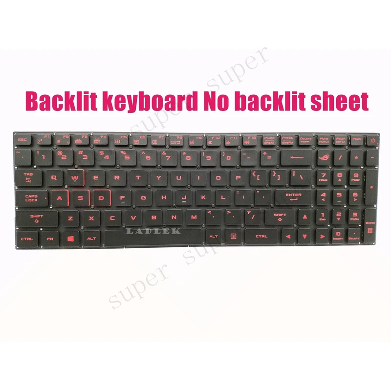 SSS+ US Red backlit keyboard for Asus Rog FX502VE FX502VD FX502VM (no backlit sheet)
SSS+ US Red backlit keyboard for Asus Rog FX502VE FX502VD FX502VM (no backlit sheet)