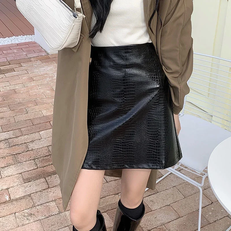 High Waist Leather Skirt Women's 2023 Skirt A-line Skirt Short Skirt Ropa Mujer Mini Skirts Clothes for Women
High Waist Leather Skirt Women's 2023 Skirt A-line Skirt Short Skirt Ropa Mujer Mini Skirts Clothes for Women