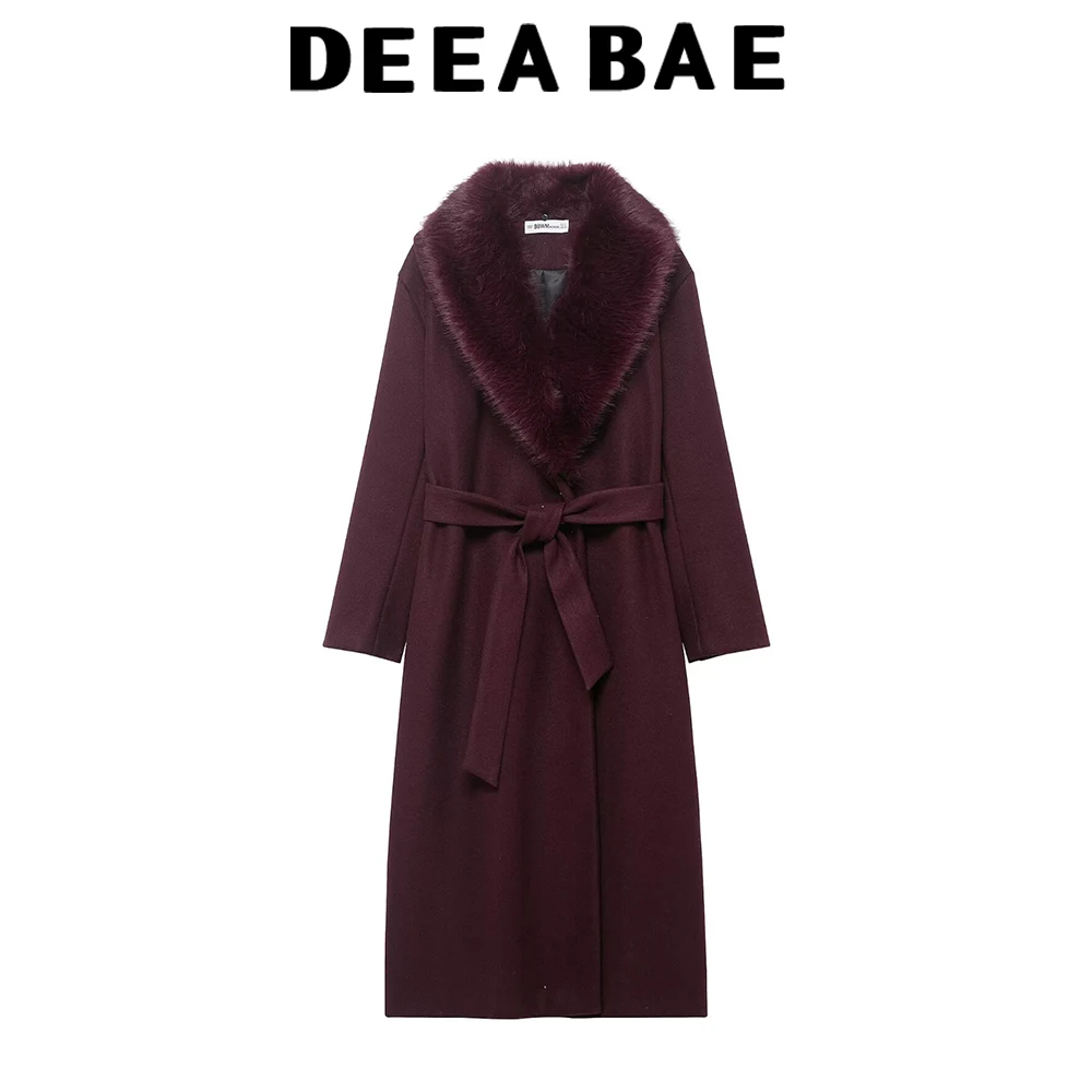 DEEABAE новая зимняя женская одежда во французском стиле с поясом со съемным меховым воротником средней длины шерстяное пальто куртка
DEEABAE новая зимняя женская одежда во французском стиле с поясом со съемным меховым воротником средней длины шерстяное пальто куртка