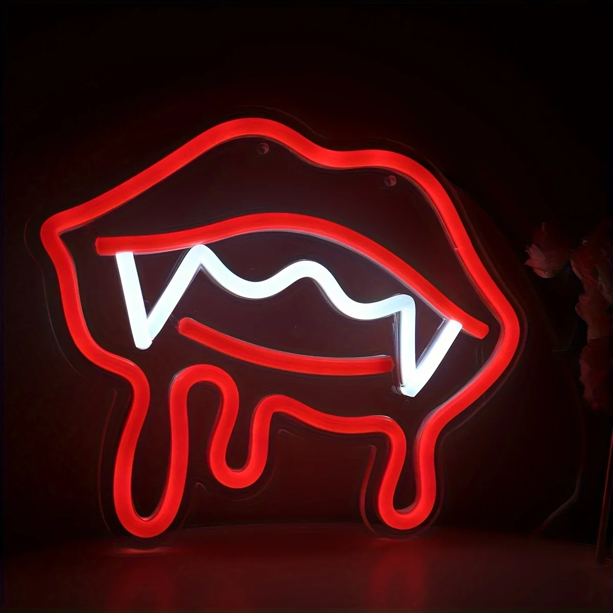 Vampire Lips LED Neon Wall Sign Perfect for Parties, Clubs and Home Decor Unique and Eye-Catching Design Gifts For Friends Kids
Vampire Lips LED Neon Wall Sign Perfect for Parties, Clubs and Home Decor Unique and Eye-Catching Design Gifts For Friends Kids
