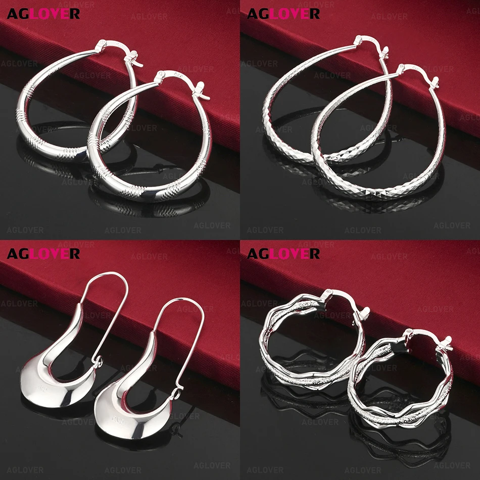 AGLOVER 925 Sterling Silver Oval Ear Clip Women's Unique Fashion Party Jewelry
AGLOVER 925 Sterling Silver Oval Ear Clip Women's Unique Fashion Party Jewelry