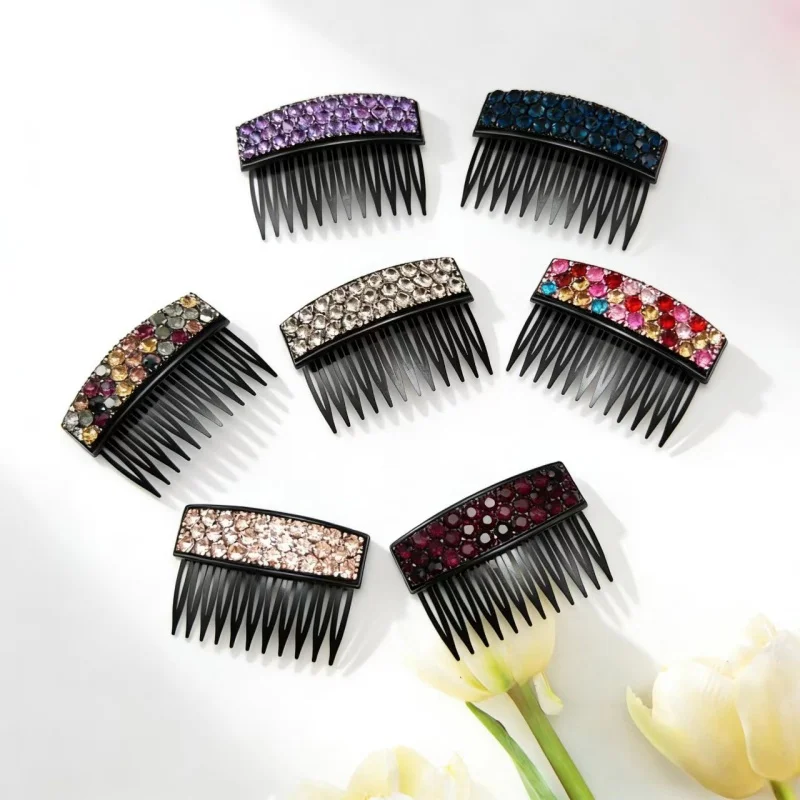 Shiny Full-diamond Inverted Comb Plaid Pattern Hair Clip Versatile Side Clip for Women Exquisite Rhinestone Hair Pins
Shiny Full-diamond Inverted Comb Plaid Pattern Hair Clip Versatile Side Clip for Women Exquisite Rhinestone Hair Pins