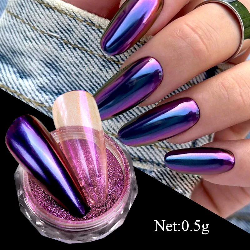0.5g/Box Chameleon Pearlescent Nail Art Powder Holographic Magic Mirror Brocade Powder Sparkly Chrome Pigment Manicure Dust #*&
0.5g/Box Chameleon Pearlescent Nail Art Powder Holographic Magic Mirror Brocade Powder Sparkly Chrome Pigment Manicure Dust #*&