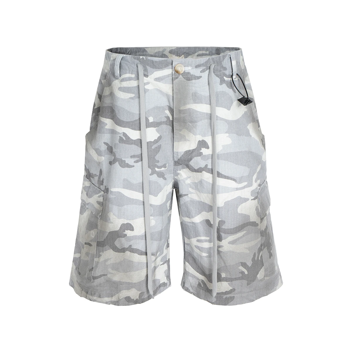 Clean White Camouflage Cargo Shorts with Pocket Spray Paint Detailing Men's Casual Summer Knee Length Pants Oversize Loose Short
Clean White Camouflage Cargo Shorts with Pocket Spray Paint Detailing Men's Casual Summer Knee Length Pants Oversize Loose Short