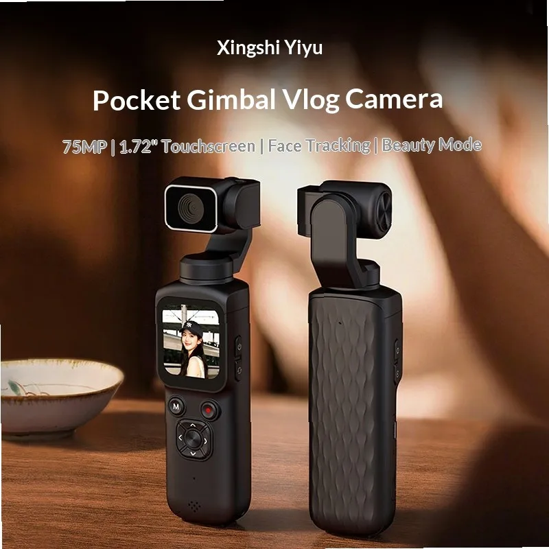 4K HD Handheld vlog Pocket PTZ Camera Student Action Camera Outdoor Travel Record Anti-Shake Camera
4K HD Handheld vlog Pocket PTZ Camera Student Action Camera Outdoor Travel Record Anti-Shake Camera
