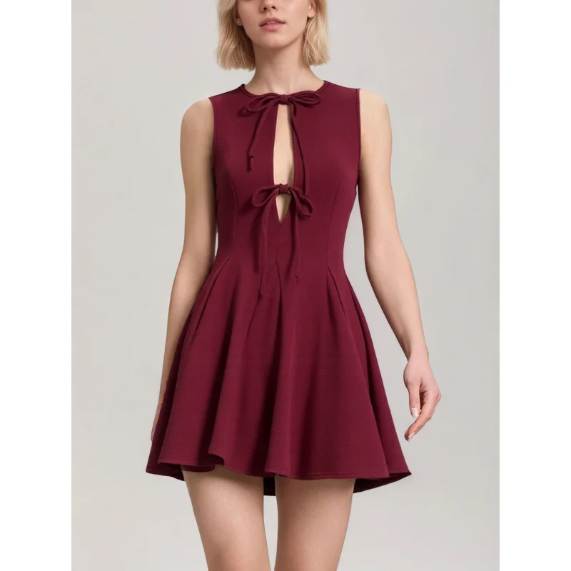 Women's Summer New Style Elegant Slim Waist Bowknot Patchwork Sexy Sweet Sleeveless Dress
Women's Summer New Style Elegant Slim Waist Bowknot Patchwork Sexy Sweet Sleeveless Dress