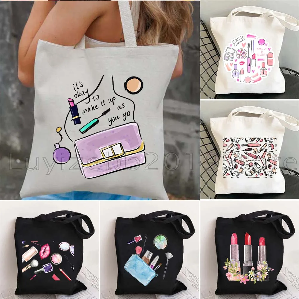 Make Up Artist Funny Print Girly Makeup BEAUTY Cosmetics Lipstick Chic Gifts Canvas Tote Bag Harajuku Shopper Casual Eco Handbag
Make Up Artist Funny Print Girly Makeup BEAUTY Cosmetics Lipstick Chic Gifts Canvas Tote Bag Harajuku Shopper Casual Eco Handbag