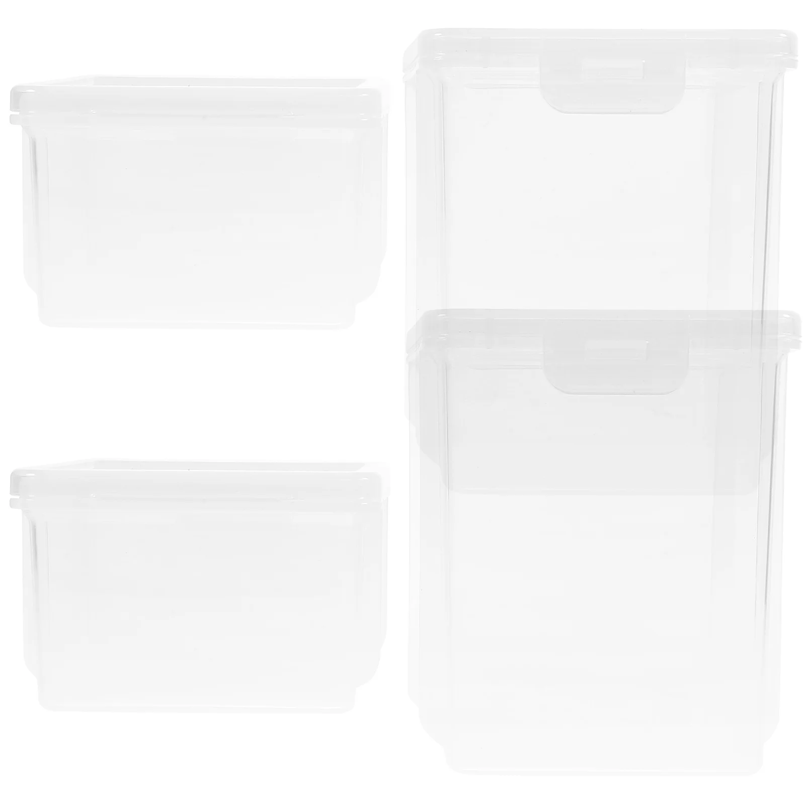 4 Pcs Plastic Storage Box Sealed Container Grain Spice Dry Food Airtight Kitchen Clear Bins Jars Reusable Stable Structure Tea C
4 Pcs Plastic Storage Box Sealed Container Grain Spice Dry Food Airtight Kitchen Clear Bins Jars Reusable Stable Structure Tea C