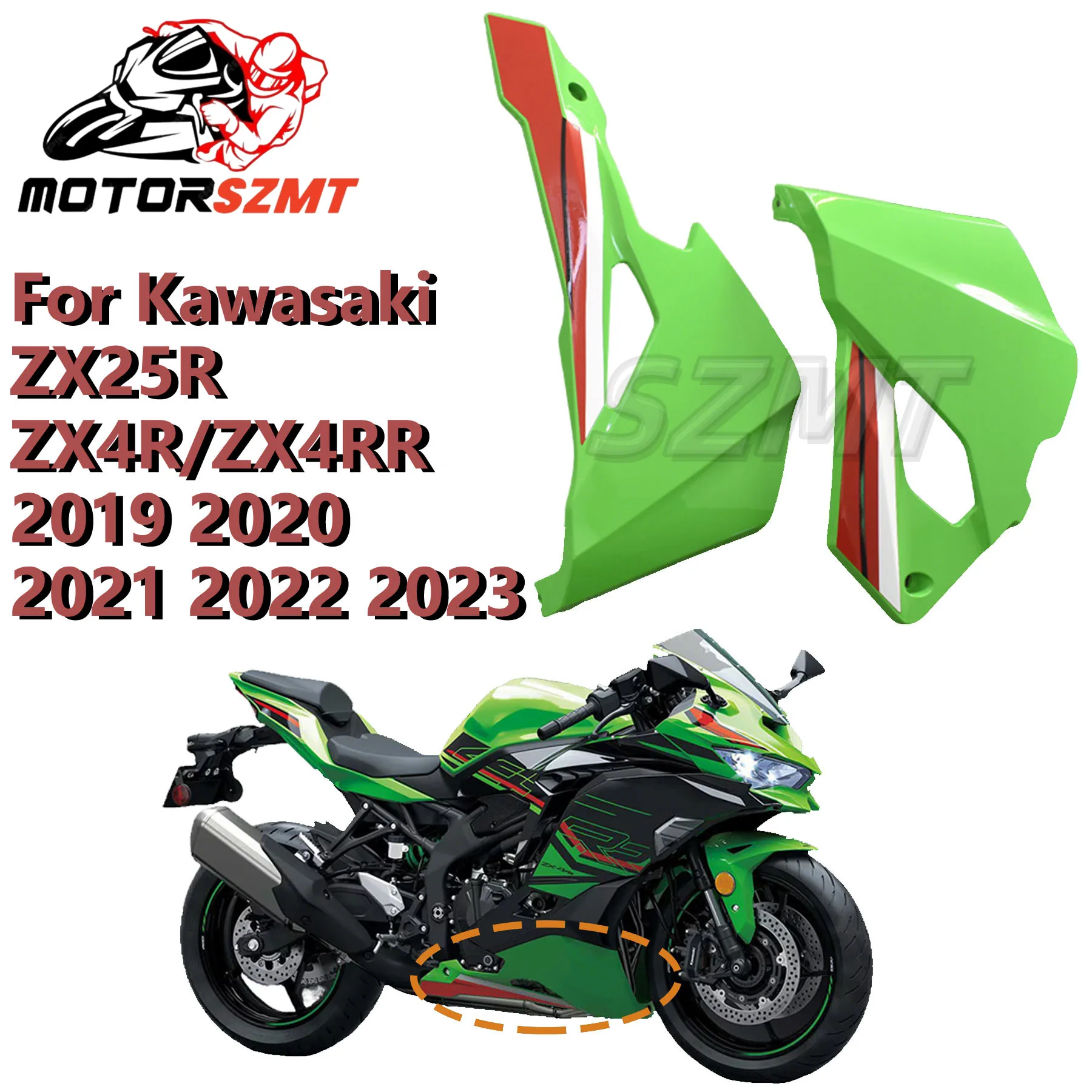 For Kawasaki ZX25R ZX4R/ZX4RR 2019-2023 Motorcycle Right and Left Side Injection ABS Fairing Panels Accessories
For Kawasaki ZX25R ZX4R/ZX4RR 2019-2023 Motorcycle Right and Left Side Injection ABS Fairing Panels Accessories