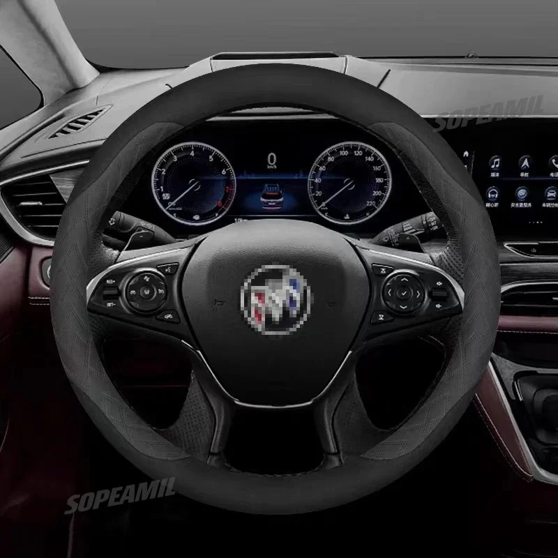 Car Steering Wheel Cover For Buick Lacrosse Envision Regal Veran GX GL6 GL8 Micro Blue 6 Century Flying High Auto Accessories
Car Steering Wheel Cover For Buick Lacrosse Envision Regal Veran GX GL6 GL8 Micro Blue 6 Century Flying High Auto Accessories