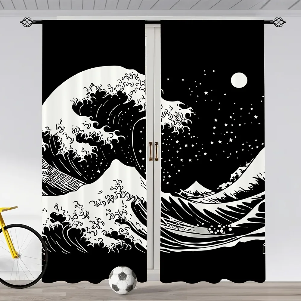 2pcs Kobe Bay Wave Design Curtains – For Living Room, Office, Bedroom, Kitchen, Café & Vacation Home
2pcs Kobe Bay Wave Design Curtains – For Living Room, Office, Bedroom, Kitchen, Café & Vacation Home