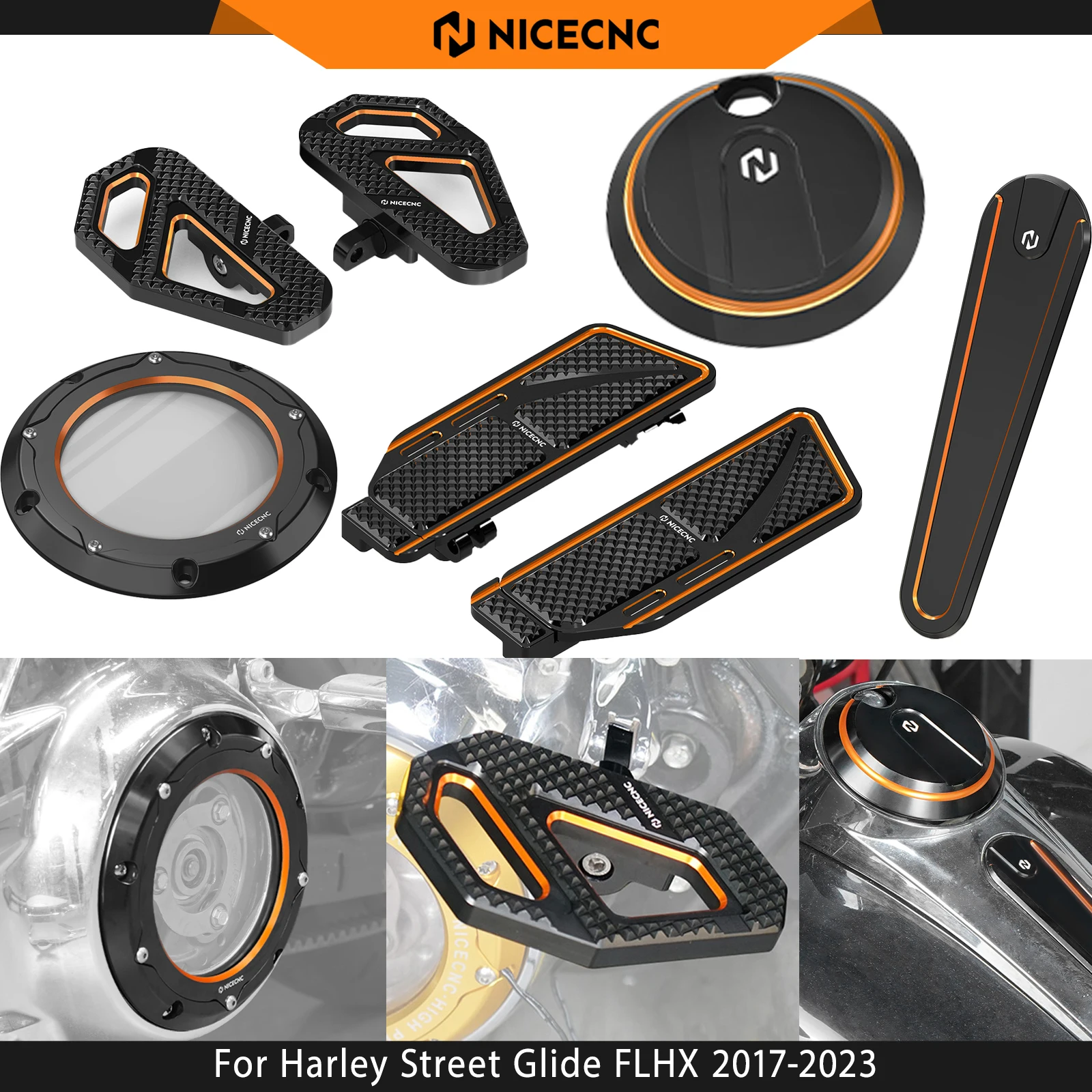 Rider Passenger Footboard Clutch Cover Gas Tank Cap Console Insert Cover For Harley Street Glide FLHX 2017-2023 Special FLHXS
Rider Passenger Footboard Clutch Cover Gas Tank Cap Console Insert Cover For Harley Street Glide FLHX 2017-2023 Special FLHXS