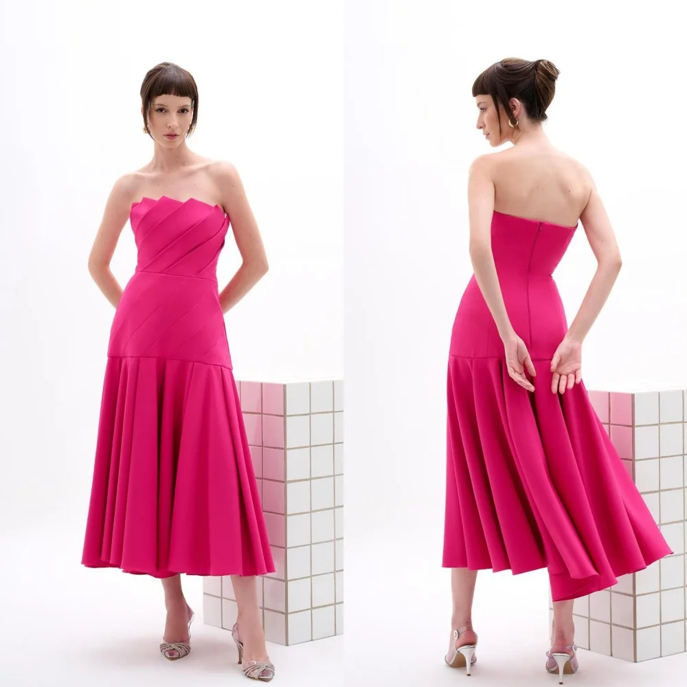 Customized Evening Saudi Arabia Jersey Draped Pleat Ruched Christmas A-line Strapless Bespoke Occasion Gown Midi Dresses
Customized Evening Saudi Arabia Jersey Draped Pleat Ruched Christmas A-line Strapless Bespoke Occasion Gown Midi Dresses
