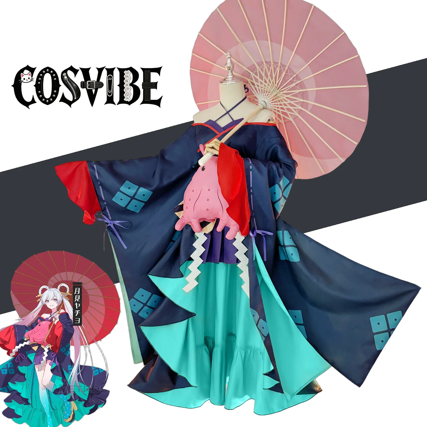 Cosmic Princess Kaguya Tsukimi Yachiyo Cosplay - Kimono Dress Wig Doll Umbrella Props Halloween
Cosmic Princess Kaguya Tsukimi Yachiyo Cosplay - Kimono Dress Wig Doll Umbrella Props Halloween