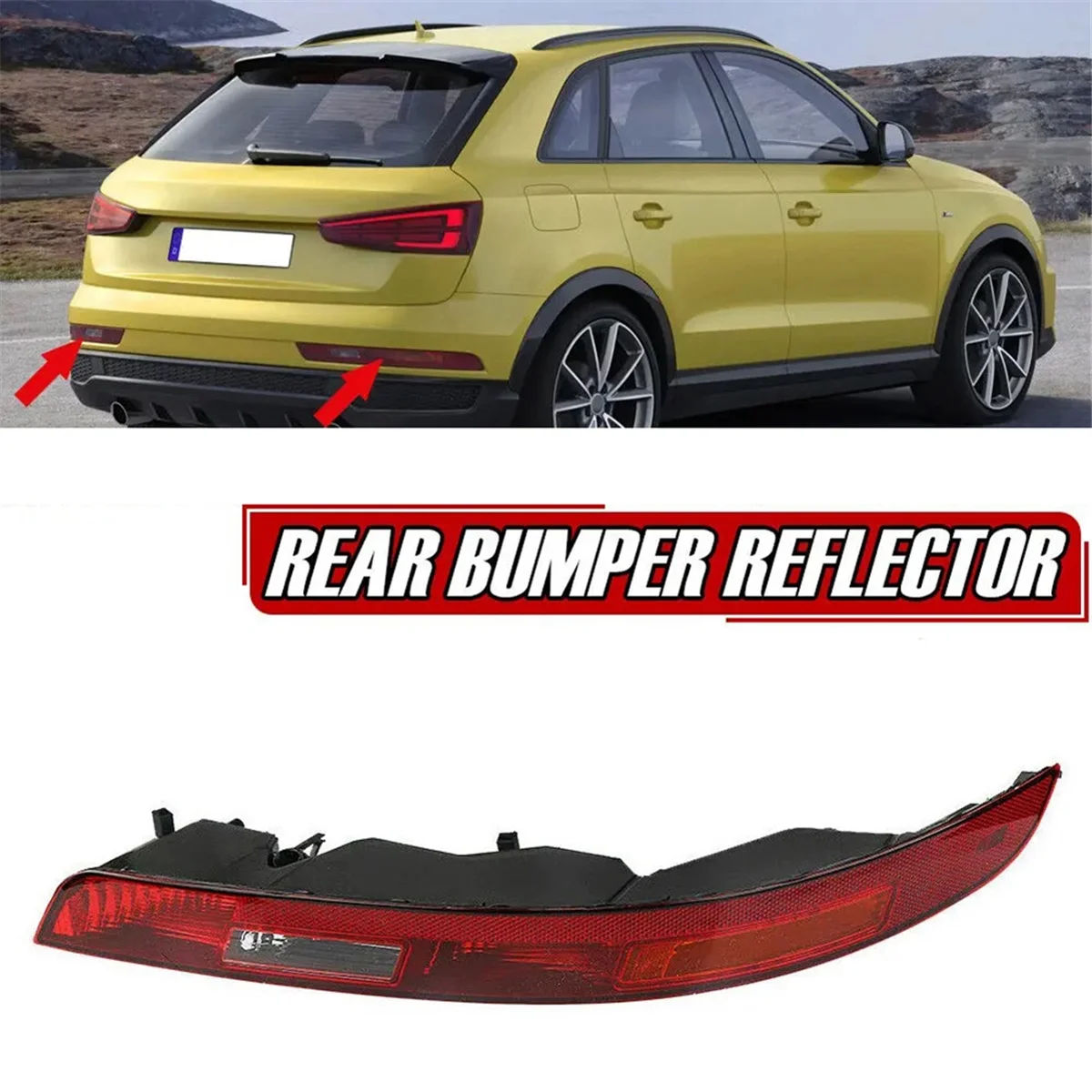 HIGH-For Audi Q3 2016 2017 2018 Car Rear Bumper Tail Light Turn Signal Brake Light Reflector Lamp 8U0 945 095 B
HIGH-For Audi Q3 2016 2017 2018 Car Rear Bumper Tail Light Turn Signal Brake Light Reflector Lamp 8U0 945 095 B