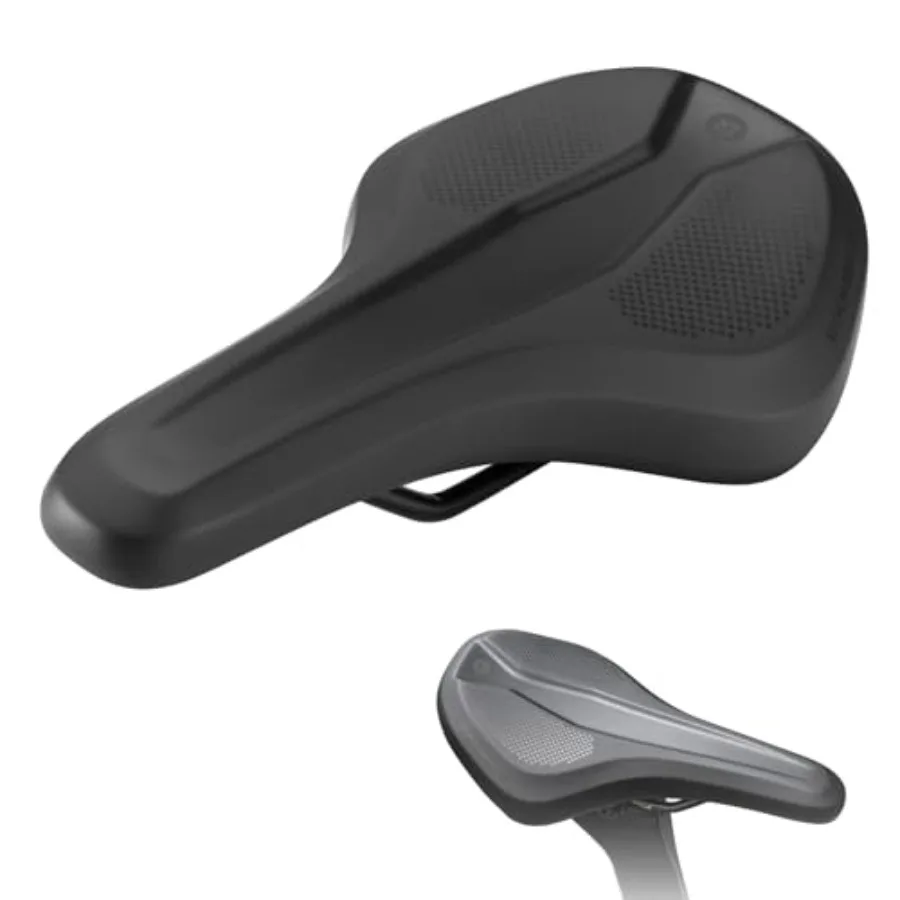 Mountain/Road Bike Seat for Men and Women: Breathable Mesh, Lightweight Nylon Shell, Black Ideal for Daily Commuting and Long-D
Mountain/Road Bike Seat for Men and Women: Breathable Mesh, Lightweight Nylon Shell, Black Ideal for Daily Commuting and Long-D