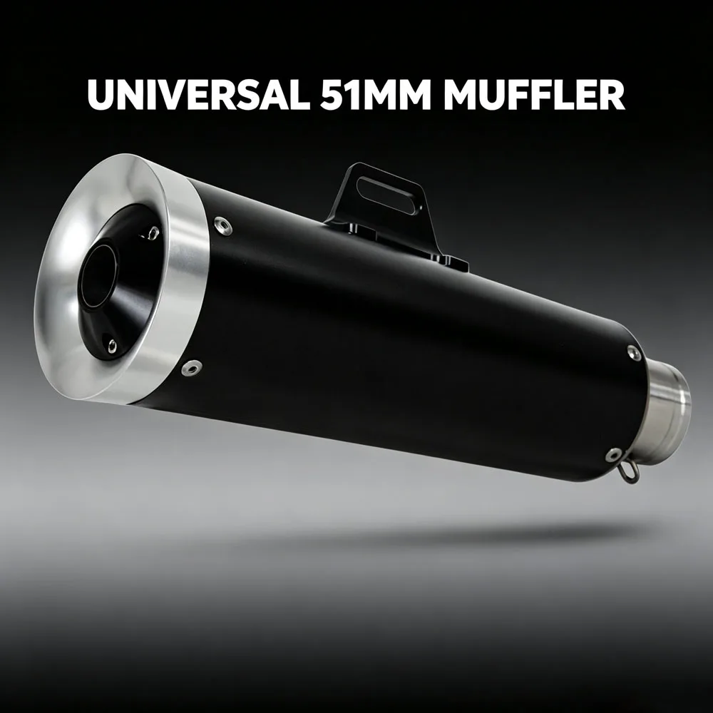 Motorcycle Exhaust Tailpipe Kit Universal 51MM Interface Muffler With DB Killer For Forza350 XMAX125 368G ADV750 AK550 C400GT
Motorcycle Exhaust Tailpipe Kit Universal 51MM Interface Muffler With DB Killer For Forza350 XMAX125 368G ADV750 AK550 C400GT
