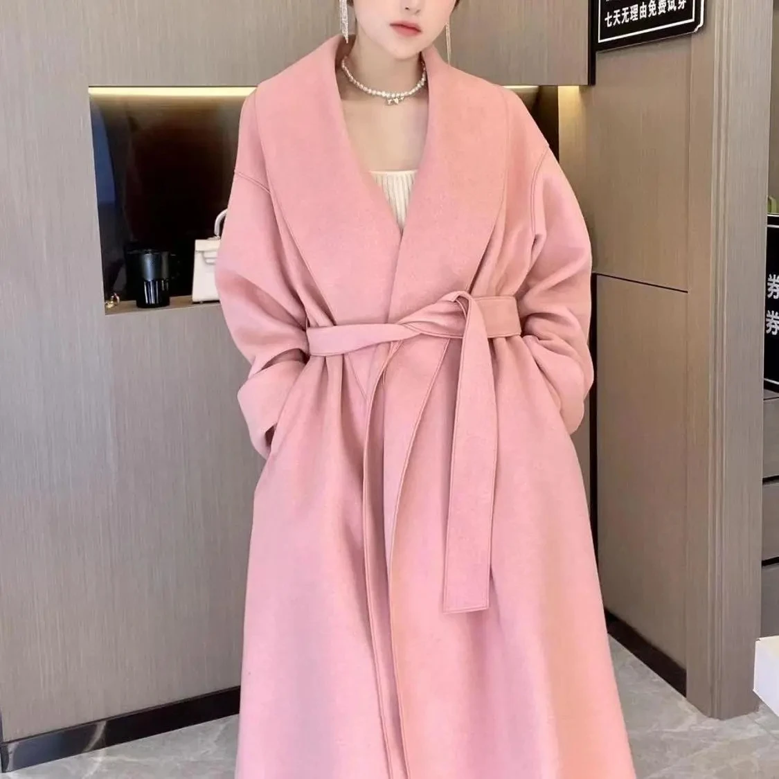 Cardigan Woolen Coats Women's Winter 2023 New Korean Double-Sided Cashmere Jackets Female Loose Long Joker Elegant Wool Outwear
Cardigan Woolen Coats Women's Winter 2023 New Korean Double-Sided Cashmere Jackets Female Loose Long Joker Elegant Wool Outwear