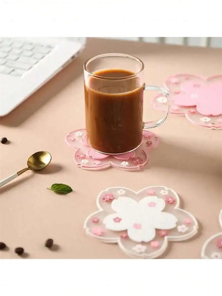 Transparent Floral Acrylic Coaster Set For Coffee, Tea Cups—Heatproof Desk Mat Ideal For Office, School, Cafe, Or Gift Use
Transparent Floral Acrylic Coaster Set For Coffee, Tea Cups—Heatproof Desk Mat Ideal For Office, School, Cafe, Or Gift Use