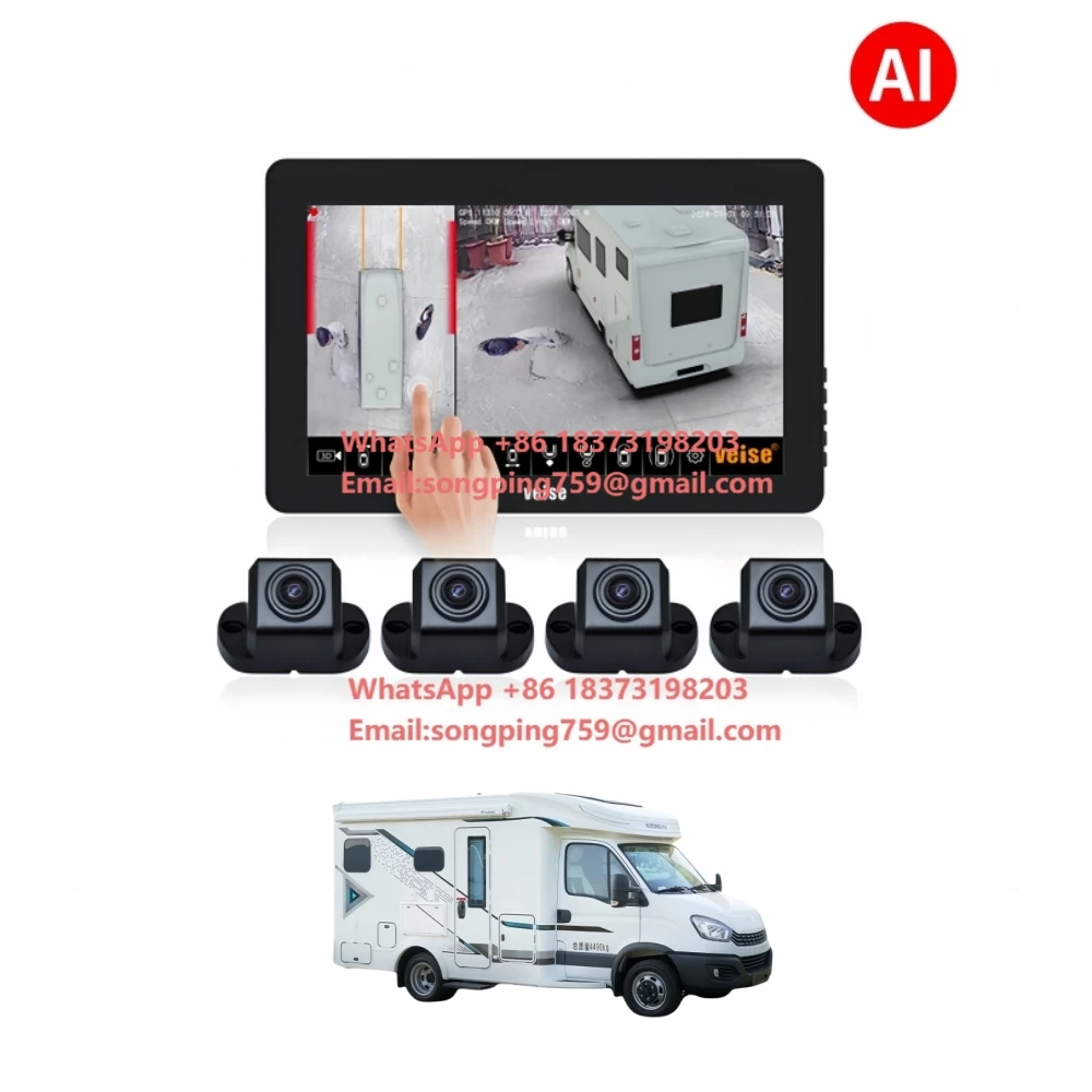 All in ONE Machine 360 Degree All Around View Construction Vehicle Camera System for Dump Truck Motorhome RV Campers Vans
All in ONE Machine 360 Degree All Around View Construction Vehicle Camera System for Dump Truck Motorhome RV Campers Vans
