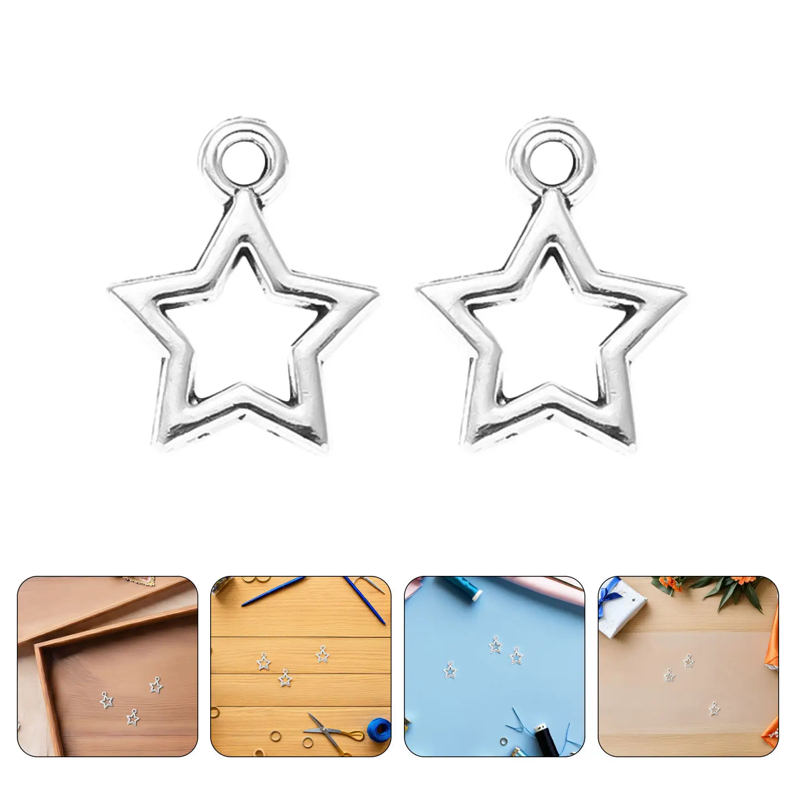 100 шт. миниатюрных полых серебряных подвесок-звездочек для изготовления украшений, браслетов, ожерелий, брелоков, аксессуаров
100 шт. миниатюрных полых серебряных подвесок-звездочек для изготовления украшений, браслетов, ожерелий, брелоков, аксессуаров