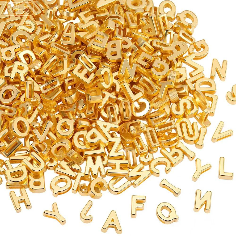 130g Metal Enlaced Resin Beads Golden Letter A~Z 13x3~10.5x5mm Hole: 2mm
130g Metal Enlaced Resin Beads Golden Letter A~Z 13x3~10.5x5mm Hole: 2mm