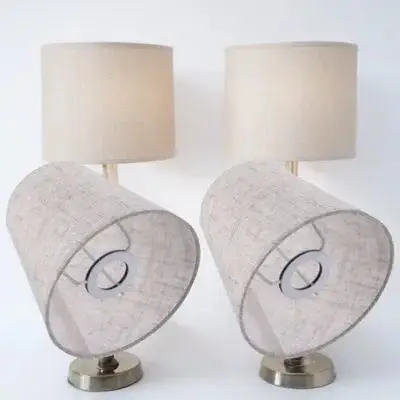 2 Pcs Fabric Lampshade Linen Woven Light Shades Ceiling Cover Lampshades Table Floor Bedside Chandeliers Dustproof Durable Easy
2 Pcs Fabric Lampshade Linen Woven Light Shades Ceiling Cover Lampshades Table Floor Bedside Chandeliers Dustproof Durable Easy