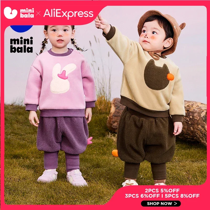 Mini Bala Long-Sleeved Set of Furry Two-Piece Set for Boys and Girls 2024 New Autumn Styles of Sweater and Long Pants
Mini Bala Long-Sleeved Set of Furry Two-Piece Set for Boys and Girls 2024 New Autumn Styles of Sweater and Long Pants