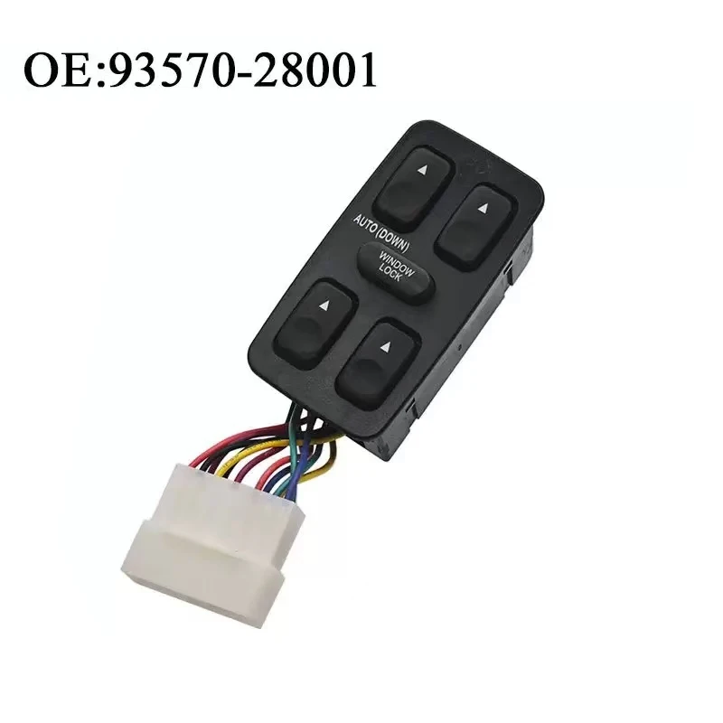 93570-28001 9357028001 Front Left Driver Side Electric Power Master Window Switch For 1992-1994 Hyundai Elantra Galloper
93570-28001 9357028001 Front Left Driver Side Electric Power Master Window Switch For 1992-1994 Hyundai Elantra Galloper
