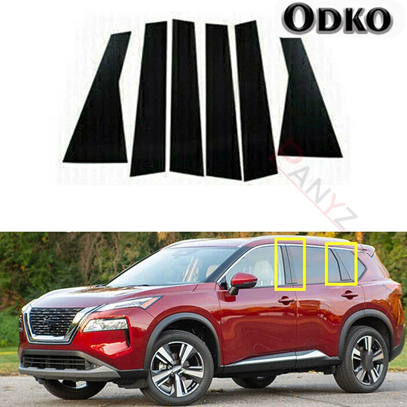 6 шт. автомобильные столбы для Nissan X-trail Rogue T33 2022 2023 глянцевая черная отделка для дверей и окон наклейки декоративные аксессуары
6 шт. автомобильные столбы для Nissan X-trail Rogue T33 2022 2023 глянцевая черная отделка для дверей и окон наклейки декоративные аксессуары