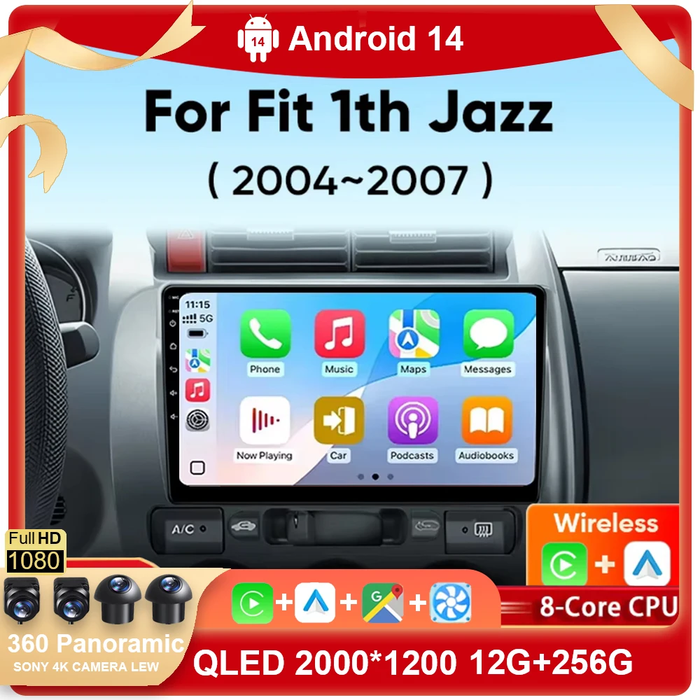 Для Honda Fit Jazz City 2003 2004 2005 2006 2007 Carplay Auto Android 14 Автомагнитола Мультимедийный видеоплеер Навигация 4G WIFI
Для Honda Fit Jazz City 2003 2004 2005 2006 2007 Carplay Auto Android 14 Автомагнитола Мультимедийный видеоплеер Навигация 4G WIFI