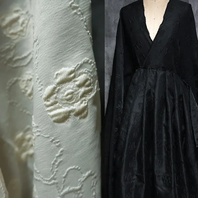 High End Summer Yarn Thin Jacquard Fabric for Fashion Clothing Dresses Designer Fabrics Apparel Diy Sewing Material Cloth
High End Summer Yarn Thin Jacquard Fabric for Fashion Clothing Dresses Designer Fabrics Apparel Diy Sewing Material Cloth